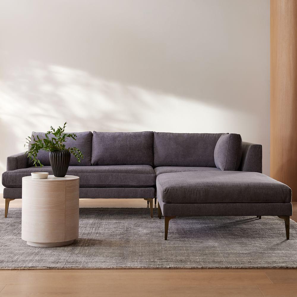 Andes Chaise Sofa 274 cm Modern Comfort West Elm UK